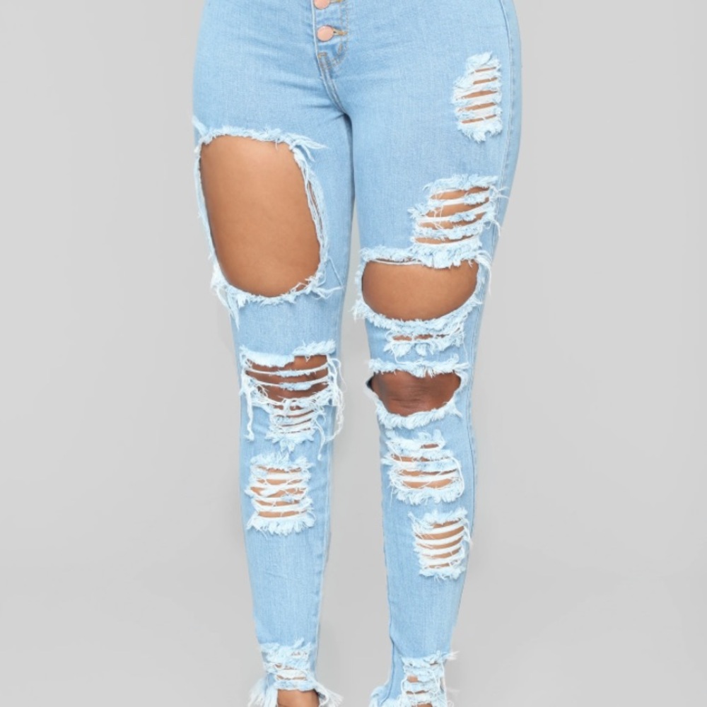 Fashion Nova Ripped Jeans